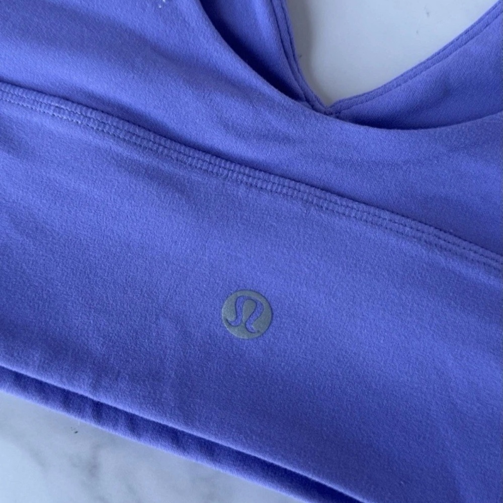 lululemon athletica Align V neck bra a/b cup - dark lavender purple size 4 - Picture 4 of 5